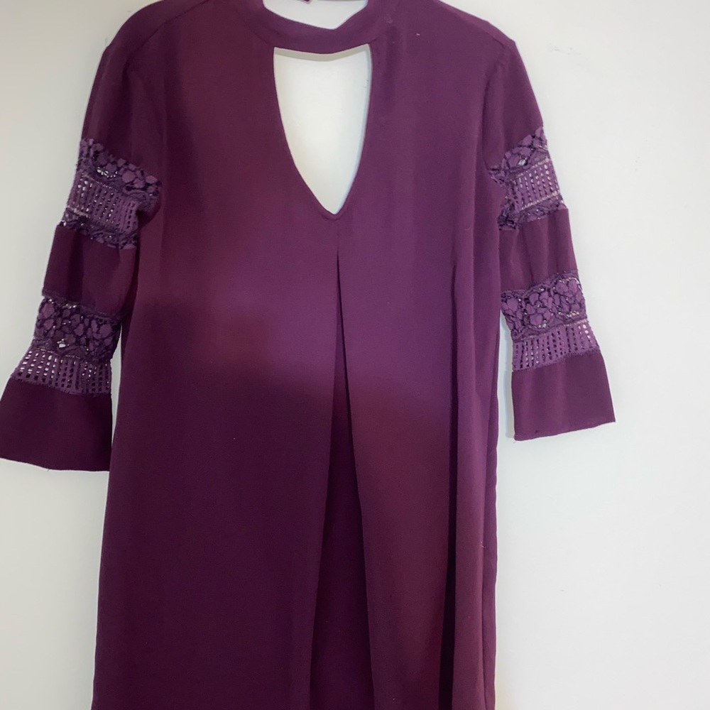 Purple lace dress